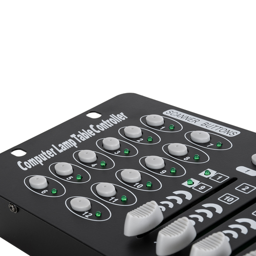 GloboStar® 73493 DMX 192 Channel Fader Console - Κονσόλα Φωτισμού 192 Καναλιών DMX AC 100-240V - IP20 Μ48 x Π13.5 x Υ7cm - 2 Χρόνια Εγγύηση