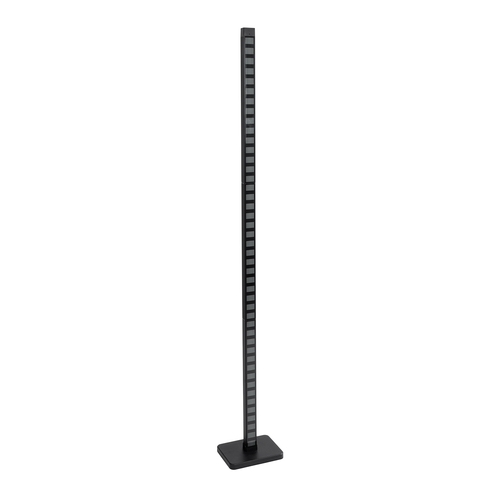 GloboStar® DIGICOLUMN 90762 Μοντέρνο Επιδαπέδιο Φωτιστικό Γραφείου Digital Pixel Rhythm Music Bar LED 12W 960lm 90° DC 5V με USB 2.0 IP20 - Εναλλαγή Φωτισμού μέσω Τηλεχειριστηρίου - Πολύχρωμο RGB - Dimmable - Μαύρο - Μ3.4 x Π2.5 x Υ122cm - 2 Χρόνια Εγγύηση