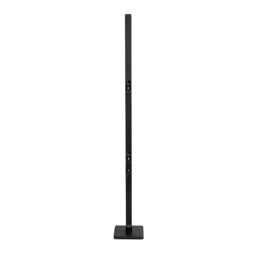 GloboStar® DIGICOLUMN 90762 Μοντέρνο Επιδαπέδιο Φωτιστικό Γραφείου Digital Pixel Rhythm Music Bar LED 12W 960lm 90° DC 5V με USB 2.0 IP20 - Εναλλαγή Φωτισμού μέσω Τηλεχειριστηρίου - Πολύχρωμο RGB - Dimmable - Μαύρο - Μ3.4 x Π2.5 x Υ122cm - 2 Χρόνια Εγγύηση