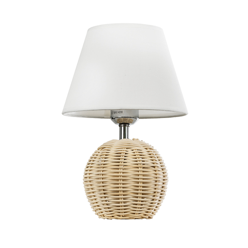 GloboStar® HASUMI 01957 Boho Επιτραπέζιο Φωτιστικό Πορτατίφ Μονόφωτο 1 x E27 AC220-240V IP20 - Φ19 x Υ30cm - Μπεζ Ξύλινο Ρατάν Πλέγμα με Λευκό Καπέλο GloboStar® HASUMI 01957 Boho Επιτραπέζιο Φωτιστικό Πορτατίφ Μονόφωτο 1 x E27 AC220-240V IP20 - Φ19 x Υ30cm - Μπεζ Ξύλινο Ρατάν Πλέγμα με Λευκό Καπέλο