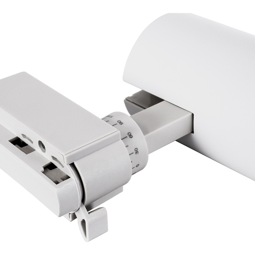 GloboStar® LUGANO 60807 Μονοφασικό Φωτιστικό Σποτ Ράγας LED 20W 2500lm 36° Acrylic HQ LENS AC 220-240V IP20 Φ6.5 x Υ22cm Φυσικό Λευκό 4500K - EUROTRACK® System 1L+1N - Λευκό - Bridgelux Chip - TÜV Certified Driver - 5 Χρόνια Εγγύηση