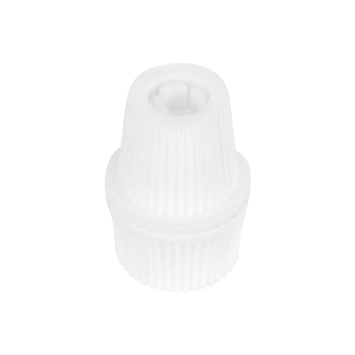 GloboStar® DIY 77563 Επιτοίχιος Στυπιοθλίπτης - Στήριγμα Καλωδίου Φωτιστικού - Φ1.6 x Υ2.3cm - Λευκό - Πλαστικό - 5 Χρόνια Εγγύηση