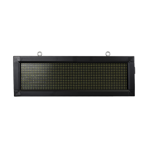 GloboStar® DISPLAY 90306 LED Scrolling Display 64x16cm - Κυλιόμενη Ψηφιακή Πινακίδα / Επιγραφή Μονής Όψης P10 LED SMD AC 220-240V - Λειτουργία μέσω Wi-Fi με Εφαρμογή APP - Αισθήτηρας Θερμοκρασίας και Υγρασίας - Αδιάβροχο IP65 - Μ72 x Π9 x Υ24cm - Ψυχρό Λευκό 6000K - 1 Χρόνο Εγγύηση