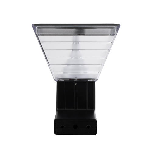 GloboStar® GRACIOUS 90529 Αυτόνομο Ηλιακό Φωτιστικό Κήπου - Απλίκα Αρχιτεκτονικού Φωτισμού Εξωτερικού Χώρου LED 10W 330lm 120° με Ενσωματωμένο Φωτοβολταϊκό Panel 6V 2W & Επαναφορτιζόμενη Μπαταρία Li-ion 3.2V 1800mAh με Αισθητήρα Ημέρας-Νύχτας - Αδιάβροχο IP65 - Σώμα Αλουμινίου & ABS - Μ29 x Π24 x Υ24cm - Θερμό Λευκό 2700K - Ψυχρό Λευκό 6000K - Μαύρο - 2 Χρόνια Εγγύηση