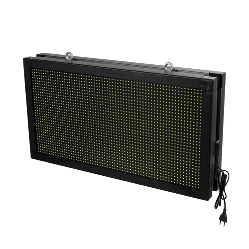 GloboStar® DISPLAY 90796 LED Scrolling Display 64x32cm - Κυλιόμενη Ψηφιακή Πινακίδα / Επιγραφή Διπλής Όψης P10 LED SMD AC 220-240V - Λειτουργία μέσω Wi-Fi με Εφαρμογή APP - Αισθήτηρας Θερμοκρασίας και Υγρασίας - Αδιάβροχο IP65 - Μ70 x Π11 x Υ38.5cm - Ψυχρό Λευκό 6000K - 1 Χρόνο Εγγύηση