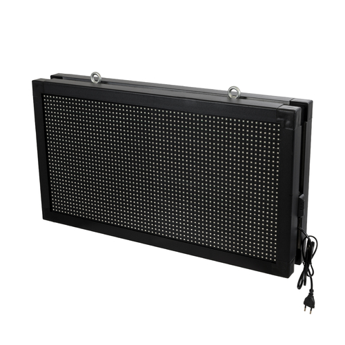 GloboStar® DISPLAY 90798 LED Scrolling Display 64x32cm - Κυλιόμενη Ψηφιακή Πινακίδα / Επιγραφή Διπλής Όψης P10 LED SMD AC 220-240V - Λειτουργία μέσω Wi-Fi με Εφαρμογή APP - Αισθήτηρας Θερμοκρασίας και Υγρασίας - Αδιάβροχο IP65 - Μ70 x Π11 x Υ38.5cm - Μπλε - 1 Χρόνο Εγγύηση