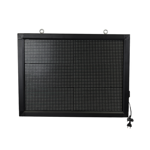 GloboStar® DISPLAY 90801 LED Scrolling Display 64x48cm - Κυλιόμενη Ψηφιακή Πινακίδα / Επιγραφή Μονής Όψης P10 LED SMD AC 220-240V - Λειτουργία μέσω Wi-Fi με Εφαρμογή APP - Αισθήτηρας Θερμοκρασίας και Υγρασίας - Αδιάβροχο IP65 - Μ72 x Π9 x Υ56cm - Πράσινο - 1 Χρόνο Εγγύηση