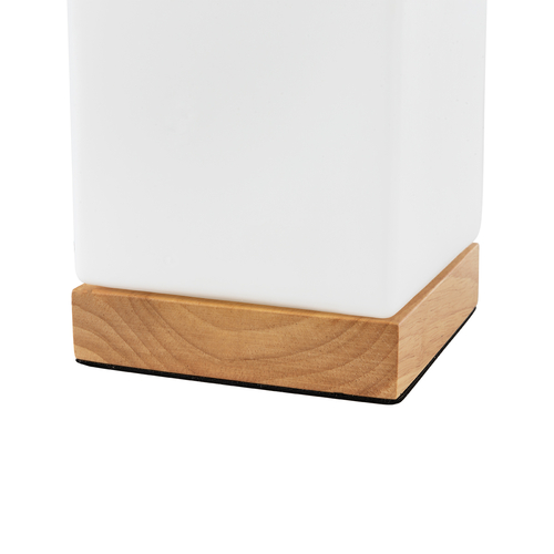 GloboStar® DERYA 02035 Μοντέρνο Επιτραπέζιο Φωτιστικό Μονόφωτο 1 x E27 AC220-240V IP20 - Μ12 x Π12 x Υ15cm - Μπεζ Ξύλινη Βάση με Λευκό Γαλακτερό Γυαλί GloboStar® DERYA 02035 Μοντέρνο Επιτραπέζιο Φωτιστικό Μονόφωτο 1 x E27 AC220-240V IP20 - Μ12 x Π12 x Υ15cm - Μπεζ Ξύλινη Βάση με Λευκό Γαλακτερό Γυαλί