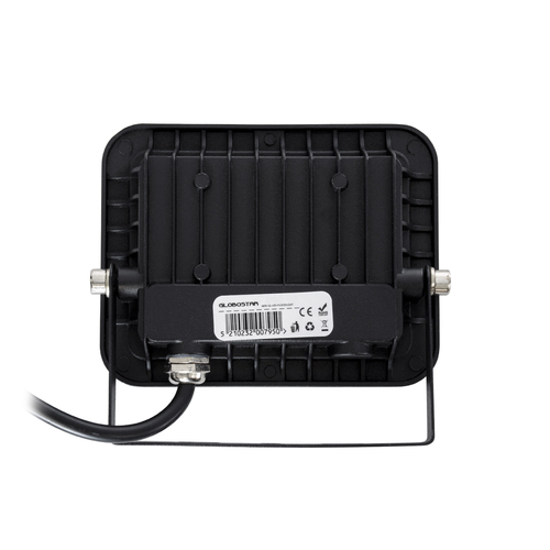 GloboStar® ATLAS 61411 Επαγγελματικός Προβολέας LED 20W 2400lm 120° AC 220-240V - Αδιάβροχος IP67 - Μ12 x Π2.5 x Υ9.5cm - Μαύρο - Φυσικό Λευκό 4500K - LUMILEDS Chips - TÜV Rheinland Certified - 5 Years Warranty