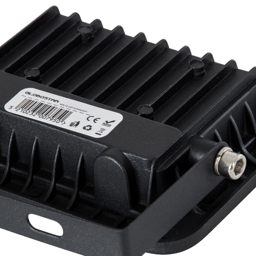 GloboStar® ATLAS 61411 Επαγγελματικός Προβολέας LED 20W 2400lm 120° AC 220-240V - Αδιάβροχος IP67 - Μ12 x Π2.5 x Υ9.5cm - Μαύρο - Φυσικό Λευκό 4500K - LUMILEDS Chips - TÜV Rheinland Certified - 5 Years Warranty