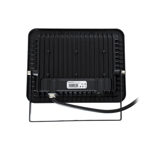 GloboStar® ATLAS 61423 Επαγγελματικός Προβολέας LED 50W 6000lm 120° AC 220-240V - Αδιάβροχος IP67 - Μ21 x Π3.5 x Υ16cm - Μαύρο - Φυσικό Λευκό 4500K - LUMILEDS Chips - TÜV Rheinland Certified - 5 Years Warranty