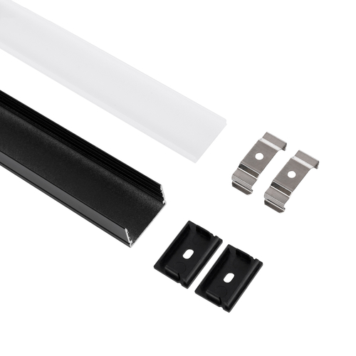 GloboStar® SURFACE-PROFILE 70825-1M Προφίλ Αλουμινίου - Βάση & Ψύκτρα Ταινίας LED με Λευκό Γαλακτερό Κάλυμμα - Επιφανειακή Χρήση - Πατητό Κάλυμμα - Μαύρο - 1 Μέτρο - Μ100 x Π3 x Υ2cm GloboStar® SURFACE-PROFILE 70825-1M Προφίλ Αλουμινίου - Βάση & Ψύκτρα Ταινίας LED με Λευκό Γαλακτερό Κάλυμμα - Επιφανειακή Χρήση - Πατητό Κάλυμμα - Μαύρο - 1 Μέτρο - Μ100 x Π3 x Υ2cm