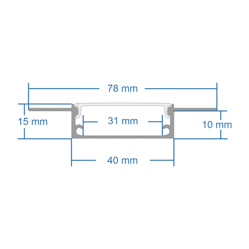GloboStar® PLASTERBOARD-PROFILE 70861-3M Προφίλ Αλουμινίου - Βάση & Ψύκτρα Ταινίας LED με Λευκό Γαλακτερό Κάλυμμα - Χωνευτή Χρήση σε Γυψοσανίδα - Trimless - Πατητό Κάλυμμα - Ασημί - 3 Μέτρα - Πακέτο 5 Τεμαχίων - Μ300 x Π7.8 x Υ1.4cm