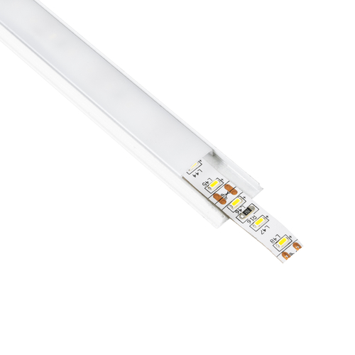 GloboStar® CURVED-PROFILE 70863-3M Προφίλ Αλουμινίου - Βάση & Ψύκτρα Ταινίας LED με Λευκό Γαλακτερό Κάλυμμα - Επιφανειακή Χρήση - Εύκαμπτο με Δυνατότητα Κυρτής Τοποθέτησης - Πατητό Κάλυμμα - Λευκό - 3 Μέτρα - Πακέτο 5 Τεμαχίων - Μ300 x Π1.8 x Υ0.5cm