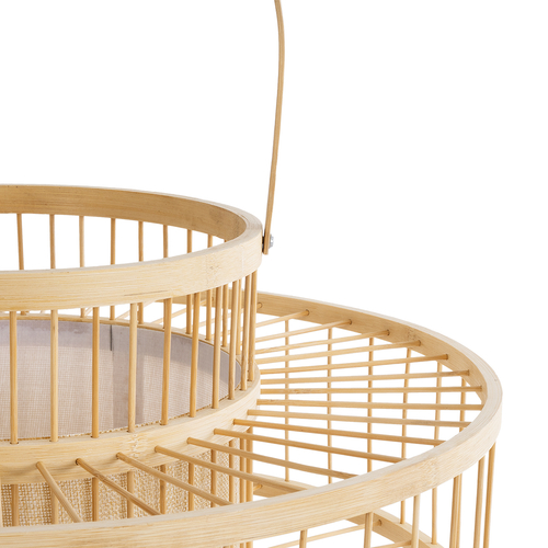 GloboStar® SORENIA 02003 Boho Επιδαπέδιο Φωτιστικό Μονόφωτο 1 x E27 IP20 Μπεζ Ξύλο - Μ48 x Π48 x Υ27cm GloboStar® SORENIA 02003 Boho Επιδαπέδιο Φωτιστικό Μονόφωτο 1 x E27 IP20 Μπεζ Ξύλο - Μ48 x Π48 x Υ27cm