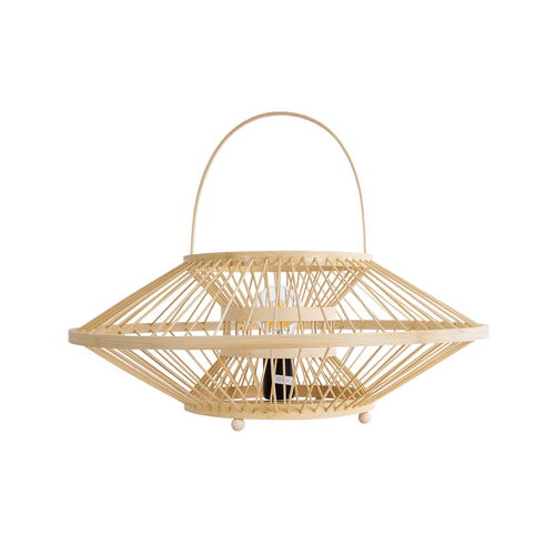 GloboStar® SORENIA 02005 Boho Επιτραπέζιο Φωτιστικό Μονόφωτο 1 x E27 AC220-240V IP20 - Φ50 x Υ18cm - Μπεζ Ξύλινο Μπαμπού Πλέγμα GloboStar® SORENIA 02005 Boho Επιτραπέζιο Φωτιστικό Μονόφωτο 1 x E27 AC220-240V IP20 - Φ50 x Υ18cm - Μπεζ Ξύλινο Μπαμπού Πλέγμα