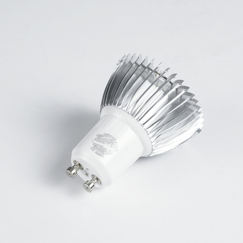 GloboStar® 76040 Σποτ LED GU10 MR16 3W 300lm 45° AC 220-240V IP20 Φ5 x Υ5.5cm Ψυχρό Λευκό 6000K Dimmable - 3 Χρόνια Εγγύηση