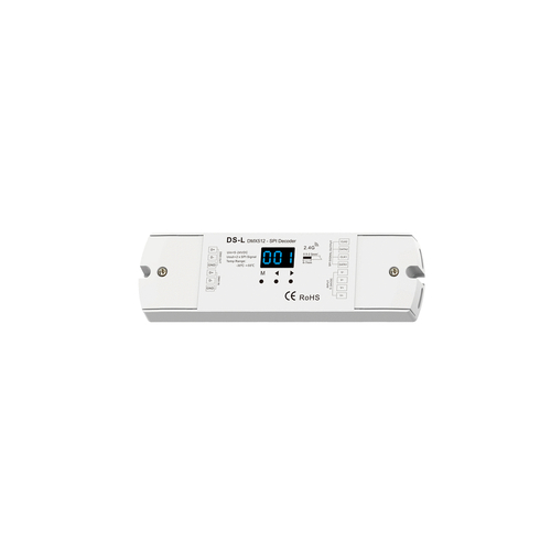 GloboStar® 73142 DS-L SKYDANCE DC RF 2.4Ghz DMX512 to SPI Decoder DC 5-24V - IP20  Μ17 x Π5 x Υ2.5cm - 5 Χρόνια Εγγύηση
