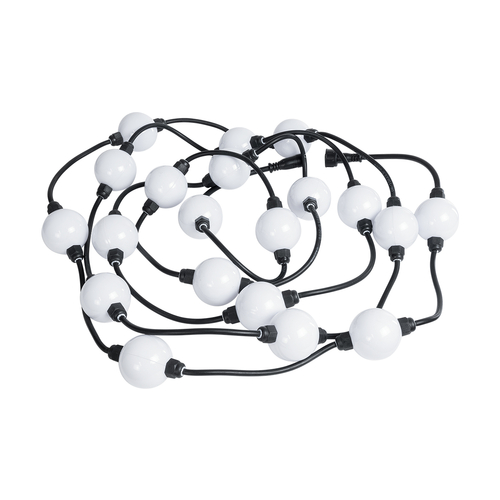 GloboStar® 73722 Digital Pixel Addressable Facade Module Chain String with 20 Spots - Ψηφιακή Αλυσίδα - Γιρλάντα με 20 Σποτ LED SMD 3535 30W 60LED 20PIXEL SPI/TTL Protocol IC WS2811/SM16703P 1300lm 360° DC 12V Αδιάβροχο IP67 Πολύχρωμο RGB - Φ5 x Μ460cm - 3 Χρόνια Εγγύηση