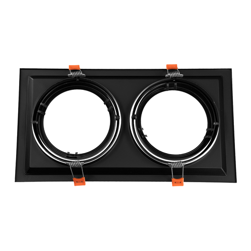 GloboStar® VITA 77855 Χωνευτό Κινούμενο Διπλό Τετράγωνο Σποτ Οροφής για Λάμπα AR111 - IP20 - Χυτό Αλουμίνιο - M33.5 x Π17.5 x Y5.5cm - Μαύρο - 5 Χρόνια Εγγύηση GloboStar® VITA 77855 Χωνευτό Κινούμενο Διπλό Τετράγωνο Σποτ Οροφής για Λάμπα AR111 - IP20 - Χυτό Αλουμίνιο - M33.5 x Π17.5 x Y5.5cm - Μαύρο - 5 Χρόνια Εγγύηση