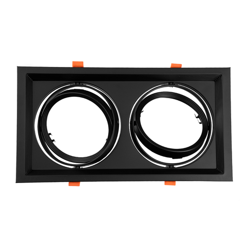 GloboStar® VITA 77855 Χωνευτό Κινούμενο Διπλό Τετράγωνο Σποτ Οροφής για Λάμπα AR111 - IP20 - Χυτό Αλουμίνιο - M33.5 x Π17.5 x Y5.5cm - Μαύρο - 5 Χρόνια Εγγύηση GloboStar® VITA 77855 Χωνευτό Κινούμενο Διπλό Τετράγωνο Σποτ Οροφής για Λάμπα AR111 - IP20 - Χυτό Αλουμίνιο - M33.5 x Π17.5 x Y5.5cm - Μαύρο - 5 Χρόνια Εγγύηση