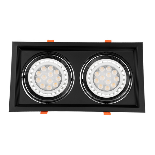 GloboStar® VITA 77855 Χωνευτό Κινούμενο Διπλό Τετράγωνο Σποτ Οροφής για Λάμπα AR111 - IP20 - Χυτό Αλουμίνιο - M33.5 x Π17.5 x Y5.5cm - Μαύρο - 5 Χρόνια Εγγύηση GloboStar® VITA 77855 Χωνευτό Κινούμενο Διπλό Τετράγωνο Σποτ Οροφής για Λάμπα AR111 - IP20 - Χυτό Αλουμίνιο - M33.5 x Π17.5 x Y5.5cm - Μαύρο - 5 Χρόνια Εγγύηση
