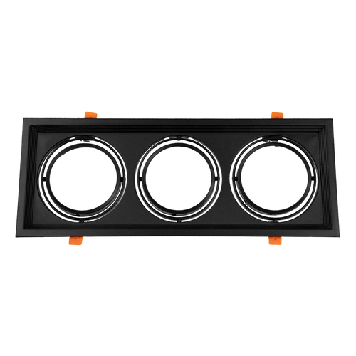 GloboStar® VITA 77857 Χωνευτό Κινούμενο Τριπλο Τετράγωνο Σποτ Οροφής για Λάμπα AR111 - IP20 - Χυτό Αλουμίνιο - M48.7 x Π18.7 x Y5.5cm - Μαύρο - 5 Χρόνια Εγγύηση GloboStar® VITA 77857 Χωνευτό Κινούμενο Τριπλο Τετράγωνο Σποτ Οροφής για Λάμπα AR111 - IP20 - Χυτό Αλουμίνιο - M48.7 x Π18.7 x Y5.5cm - Μαύρο - 5 Χρόνια Εγγύηση