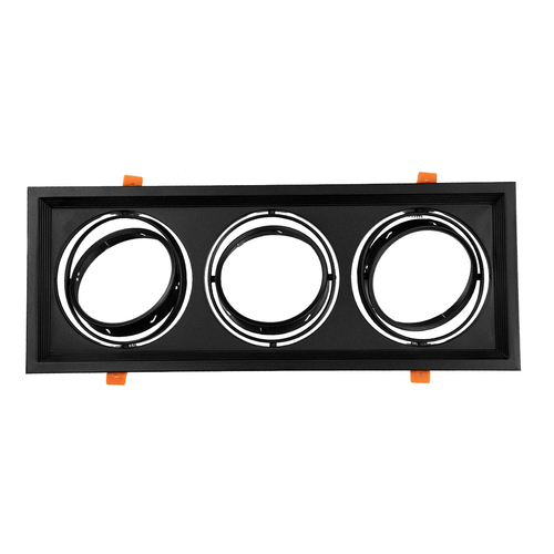 GloboStar® VITA 77857 Χωνευτό Κινούμενο Τριπλο Τετράγωνο Σποτ Οροφής για Λάμπα AR111 - IP20 - Χυτό Αλουμίνιο - M48.7 x Π18.7 x Y5.5cm - Μαύρο - 5 Χρόνια Εγγύηση GloboStar® VITA 77857 Χωνευτό Κινούμενο Τριπλο Τετράγωνο Σποτ Οροφής για Λάμπα AR111 - IP20 - Χυτό Αλουμίνιο - M48.7 x Π18.7 x Y5.5cm - Μαύρο - 5 Χρόνια Εγγύηση