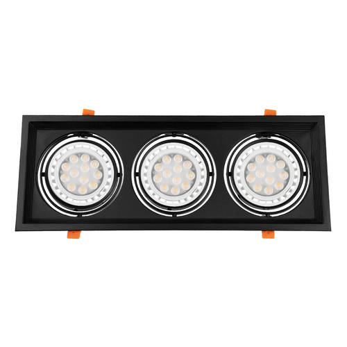 GloboStar® VITA 77857 Χωνευτό Κινούμενο Τριπλο Τετράγωνο Σποτ Οροφής για Λάμπα AR111 - IP20 - Χυτό Αλουμίνιο - M48.7 x Π18.7 x Y5.5cm - Μαύρο - 5 Χρόνια Εγγύηση GloboStar® VITA 77857 Χωνευτό Κινούμενο Τριπλο Τετράγωνο Σποτ Οροφής για Λάμπα AR111 - IP20 - Χυτό Αλουμίνιο - M48.7 x Π18.7 x Y5.5cm - Μαύρο - 5 Χρόνια Εγγύηση