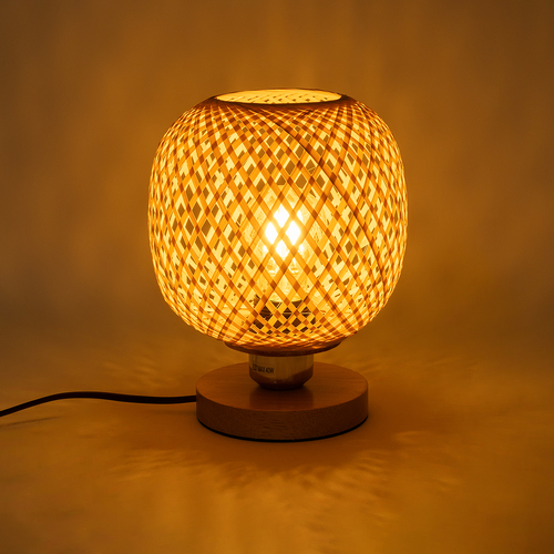 GloboStar® KERRY 01981 Μοντέρνο Επιτραπέζιο Φωτιστικό Πορτατίφ Μονόφωτο 1 x E27 AC220-240V IP20 - Φ18 x Υ25cm - Μπεζ Ξύλινο Μπαμπού Πλέγμα GloboStar® KERRY 01981 Μοντέρνο Επιτραπέζιο Φωτιστικό Πορτατίφ Μονόφωτο 1 x E27 AC220-240V IP20 - Φ18 x Υ25cm - Μπεζ Ξύλινο Μπαμπού Πλέγμα