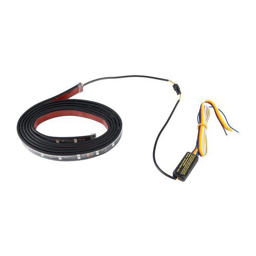GloboStar® 81736 Car Backlit LED Strip Εύκαμπτη Ταινία 240cm Σήμανσης DRL Αυτοκινήτου με Ασύρματο Χειριστήριο IR LED SMD 5050 14W DC 9-30V Αδιάβροχη IP65 RGB - 2 Χρόνια Εγγύηση