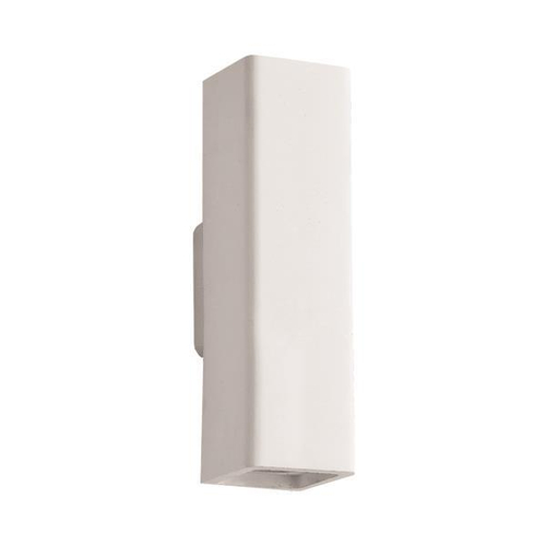 ΑΠΛΙΚΑ ΤΟΙΧΟΥ UP-DOWN ΤΕΤΡΑΓΩΝΗ ΓΥΨΙΝΗ 2xGU10 MAX 6W LED Φ75x100x250