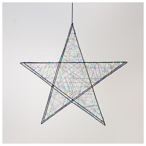 ΑΣΤΕΡΙ ΦΩΤΙΖΟΜΕΝΟ 78cm, 240 LED, 4,5V ΜΕΤΑΣΧΗΜΑΤΙΣΤΗ, TIMER, ΜΑΥΡΟΣ ΜΕΤΑΛΛΙΚΟΣ ΣΚΕΛΕΤΟΣ, ΜΑΥΡΟ ΧΑΛΚΙΝΟ ΚΑΛΩΔΙΟ, ΟΠΑΛ(ΚΙΤΡΙΝΟ/ΜΠΛΕ/ΠΡΑΣΙΝΟ/ΜΩΒ) LED, ΠΡΟΕΚΤΑΣΗ ΠΑΡΟΧΗΣ 5m, IP44