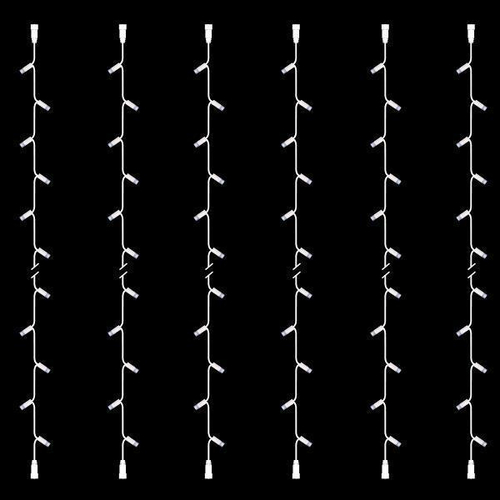 ΣΕΙΡΑ, DIY, 30 LED, ΛΕΥΚΟ ΚΑΛΩΔΙΟ ΚΑΟΥΤΣΟΥΚ, ΜΕ ΕΠΕΚΤΑΣΗ, 2 ΚΟΝΕΚΤΟΡΕΣ,  ΛΕΥΚO LED, ΣΕΤ 6ΤΜΧ, ΑΝΑ 10cm, ΙΡ65