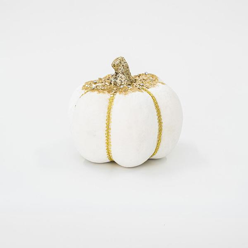 ΒΕΛΟΥΔΙΝΗ ΚΟΛΟΚΥΘΑ, ΛΕΥΚΗ, ΜΕ ΧΡΥΣΟ ΓΚΛΙΤΕΡ, 15cm ΒΕΛΟΥΔΙΝΗ ΚΟΛΟΚΥΘΑ, ΛΕΥΚΗ, ΜΕ ΧΡΥΣΟ ΓΚΛΙΤΕΡ, 15cm