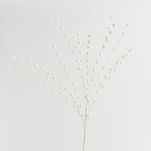 ΚΛΑΔΙ, ΛΕΥΚΟ, ΜΕ ΓΚΛΙΤΕΡ ΠΕΡΛΕΣ, 150cm