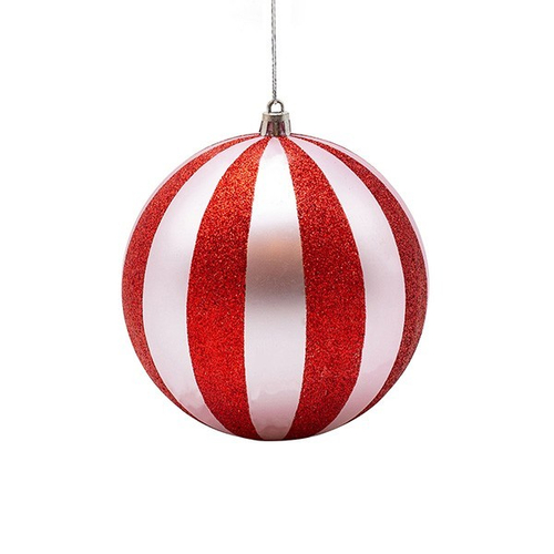 ΠΛΑΣΤΙΚΗ ΜΠΑΛΑ, ΡΟΖ ΜΕ ΚΟΚΚΙΝΟ GLITTER, ΣΕΤ 2ΤΜΧ, 12cm