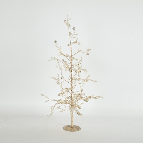 ΔΙΑΚΟΣΜΗΤΙΚΟ ΔΕΝΤΡΑΚΙ ΜΕ ΚΡΥΣΤΑΛΛΑΚΙΑ, ΣΑΜΠΑΝΙ, 55cm