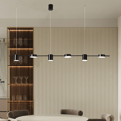 ΦΩΤΙΣΤΙΚΟ ΚΡΕΜΑΣΤΟ 6ΦΩΤΟ LED 45W 153X150 ΜΑΥΡΟ ARTE ILLUMINA