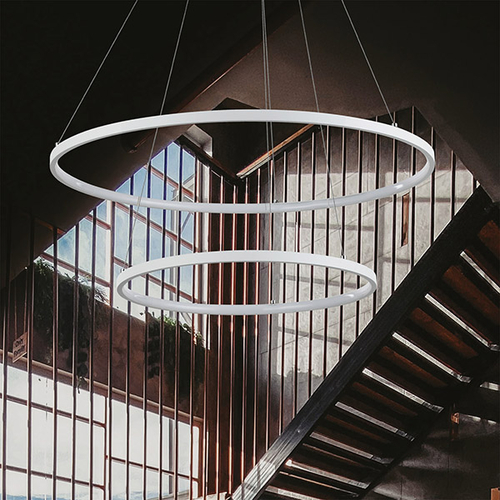 ΦΩΤΙΣΤΙΚΟ ΚΡΕΜΑΣΤΟ ΣΤΡΟΓΓΥΛΟ LED 37W Φ40XΦ60X120 ΛΕΥΚΟ ARTE ILLUMINA DOPPIA
