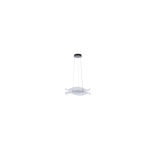 ΦΩΤΙΣΤΙΚΟ ΚΡΕΜΑΣΤΟ ΑΚΡΥΛΙΚΟ ΣΤΡΟΓΓΥΛΟ LED 48W Ø 540mm 3000K 4320Lm ΜΑΥΡΟ ARTE ILLUMINA FIRENZE