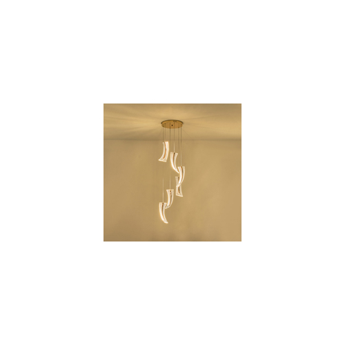 ΦΩΤΙΣΤΙΚΟ ΚΡΕΜΑΣΤΟ ΑΚΡΥΛΙΚΟ 60W 350X150mm 3000K 5400Lm ΓΑΛΛΙΚΟ ΧΡΥΣΟ ARTE ILLUMINA COMO