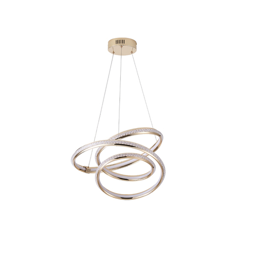 ΦΩΤΙΣΤΙΚΟ ΚΡΕΜΑΣΤΟ ΑΛΟΥΜΙΝΙO LED 38W 3000Κ 500x1200mm  ΧΡΥΣΟ ARTE ILLUMINA ORION