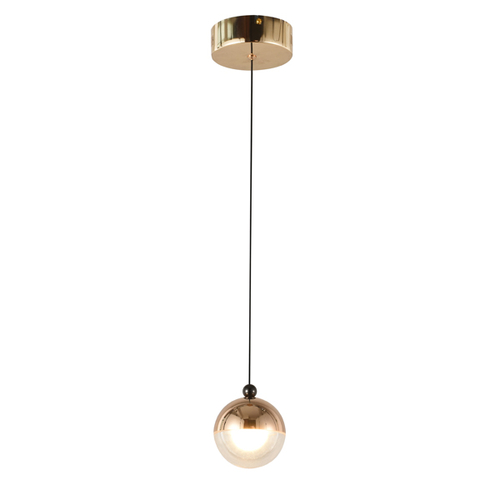 ΦΩΤΙΣΤΙΚΟ ΚΡΕΜΑΣΤΟ ΑΛΟΥΜΙΝΙΟ LED 6W 3000Κ  Φ10 ΧΡΥΣΟ ARTE ILLUMINA MELANIE