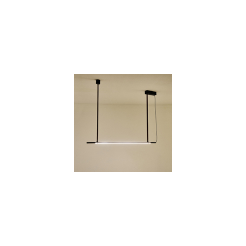 ΦΩΤΙΣΤΙΚΟ ΚΡΕΜΑΣΤΟ ΜΕΤΑΛΛΟ LED 21W 3000K 2100Lm 1400X60X1200mm ΜΑΥΡΟ ARTE ILLUMINA LINEA