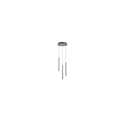 ΦΩΤΙΣΤΙΚΟ ΚΡΕΜΑΣΤΟ ΑΛΟΥΜΙΝΙΟ LED 6W 3000K 600Lm Φ300X1500mm ΜΑΥΡΟ ARTE ILLUMINA CASCADE