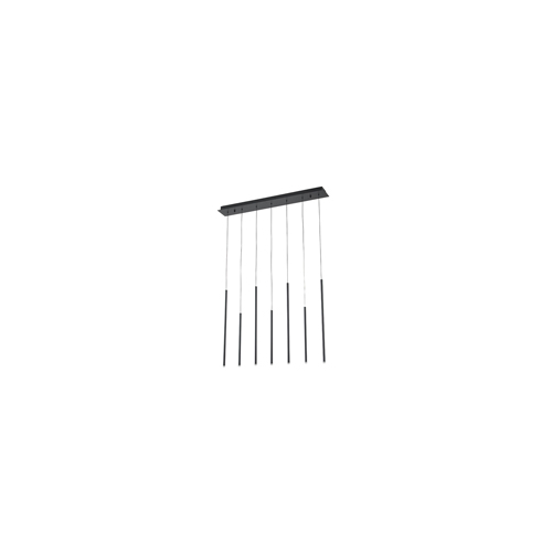 ΦΩΤΙΣΤΙΚΟ ΚΡΕΜΑΣΤΟ ΑΛΟΥΜΙΝΙΟ LED 16W 3000K 600Lm 940X1500mm ΜΑΥΡΟ ARTE ILLUMINA CASCADE