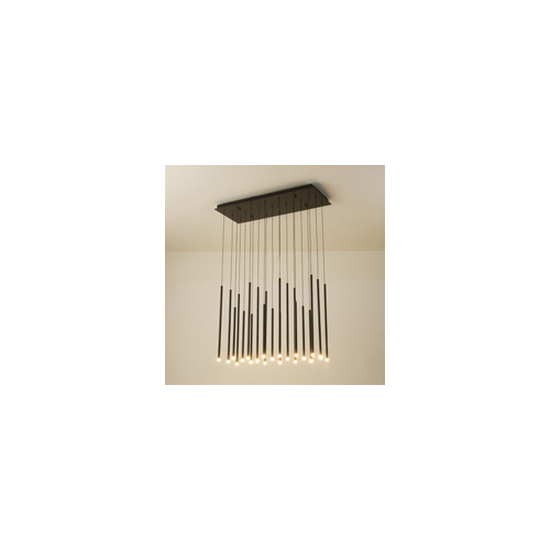 ΦΩΤΙΣΤΙΚΟ ΚΡΕΜΑΣΤΟ ΑΛΟΥΜΙΝΙΟ LED 47W 3000K 4700Lm 940X1500mm ΜΑΥΡΟ ARTE ILLUMINA CASCADE