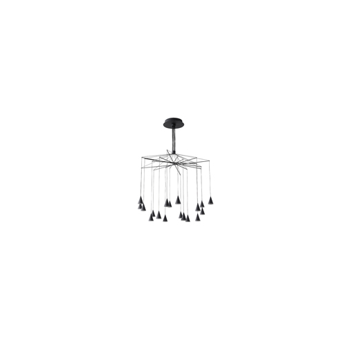 ΦΩΤΙΣΤΙΚΟ ΚΡΕΜΑΣΤΟ LED 90W 3000K Φ1000X1200mm ΜΑΥΡΟ ARTE ILLUMINA CAMPANELLE