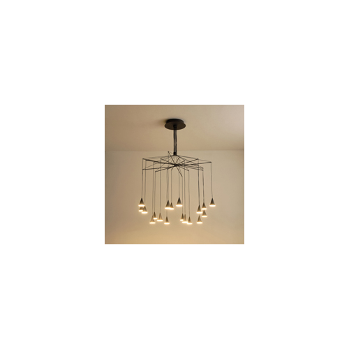 ΦΩΤΙΣΤΙΚΟ ΚΡΕΜΑΣΤΟ LED 90W 3000K Φ1000X1200mm ΜΑΥΡΟ ARTE ILLUMINA CAMPANELLE